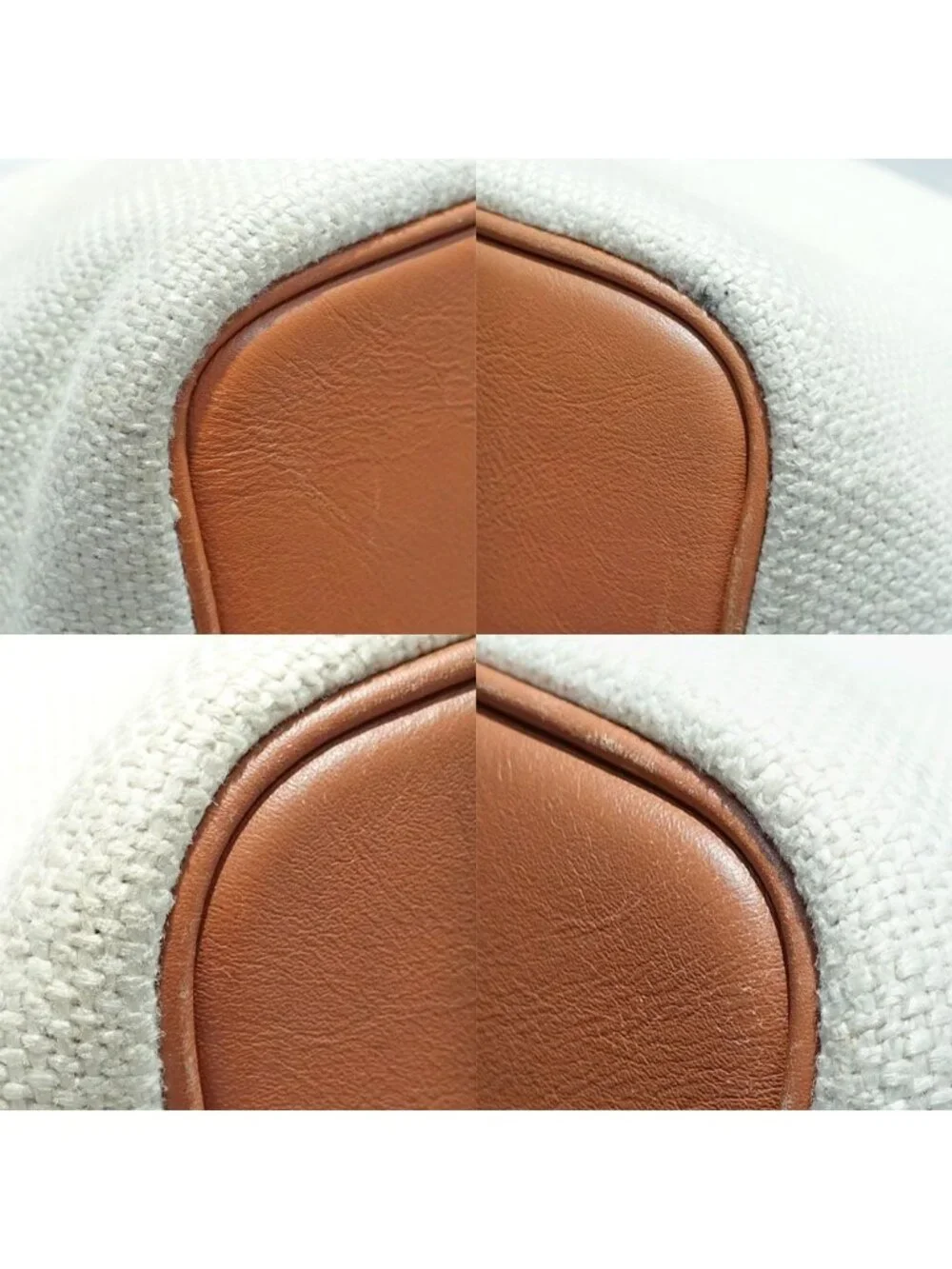 Loewe Balloon Shoulder Bag White Brown Silver